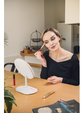 Lusterko do makijażu Humanas HS-ML03 z podświetleniem LED – białe