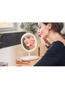 Lusterko do makijażu Humanas HS-ML03 z podświetleniem LED – białe