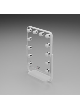 Lustro do makijażu Humanas HS-HM01 z oświetleniem LED – białe