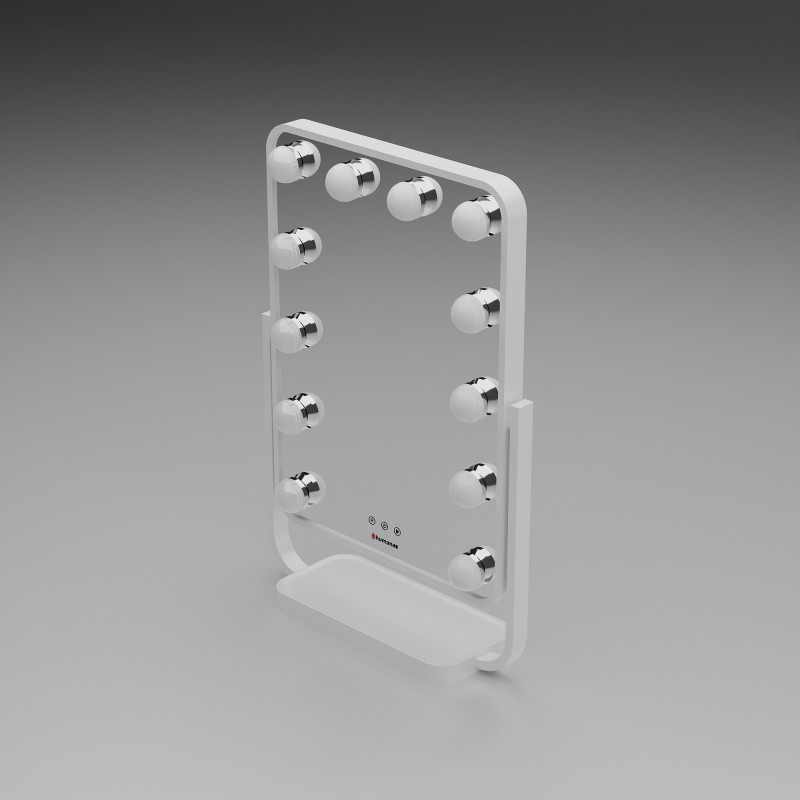 Lustro do makijażu Humanas HS-HM01 z oświetleniem LED – białe