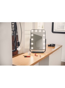 Lustro do makijażu Humanas HS-HM01 z oświetleniem LED – białe