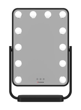 Lustro do makijażu Humanas HS-HM01 z oświetleniem LED – czarne