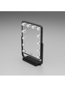 Lustro do makijażu Humanas HS-HM01 z oświetleniem LED – czarne